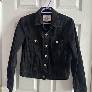 Zara black denim jacket